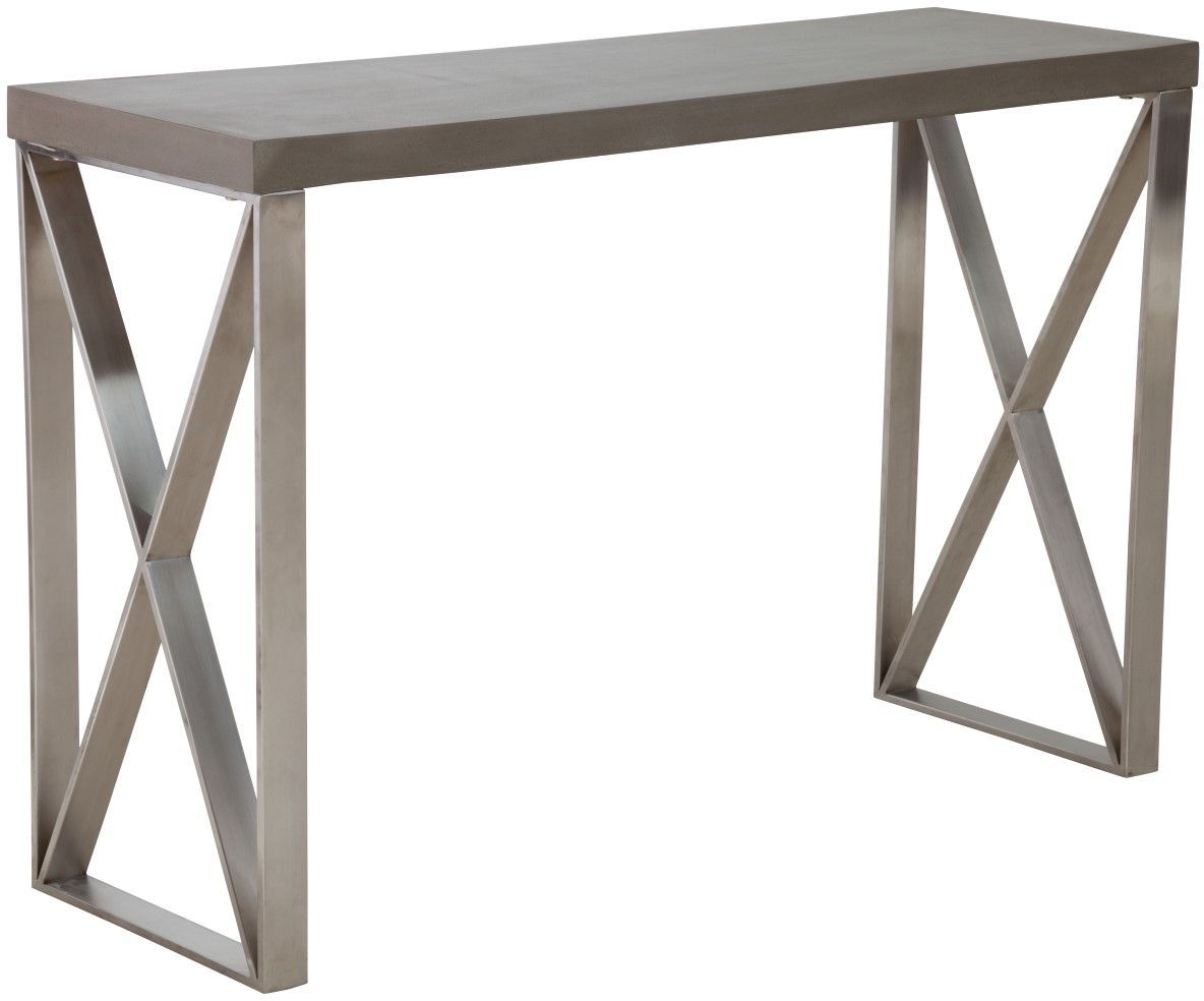 Zuo Modern Paragon Console Table Cement Disc 100203 Modern