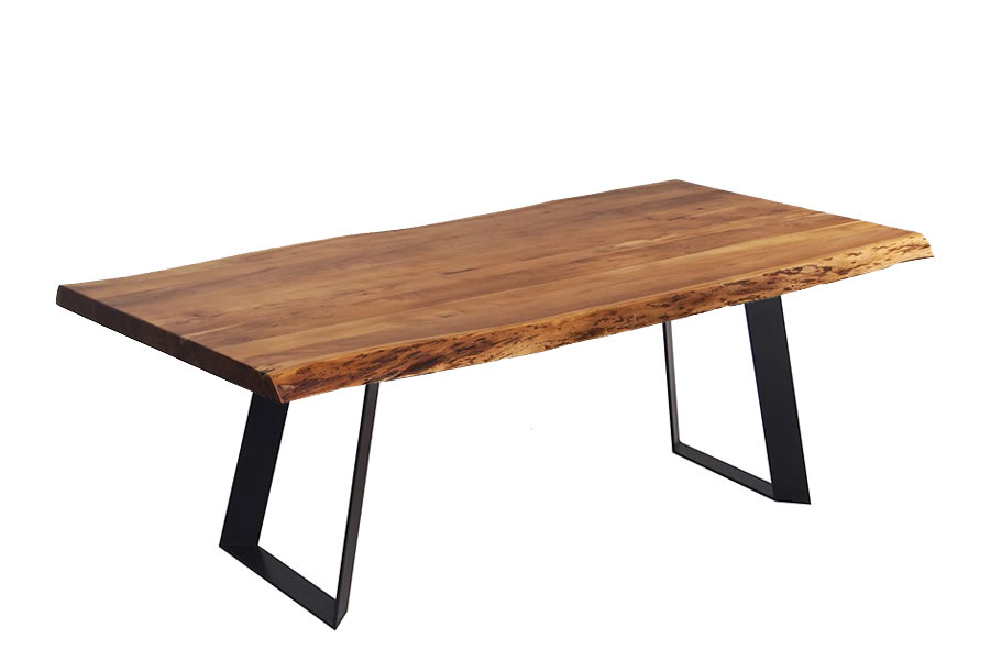 Zen Live Edge 72 Inch Dining Table Acacia Victor Legs