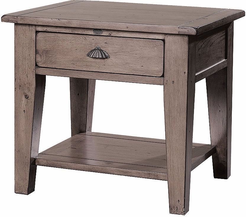 Lh Imports Irish Coast Regular Side Table Sundried Ica003 Sd Modern Furniture Canada