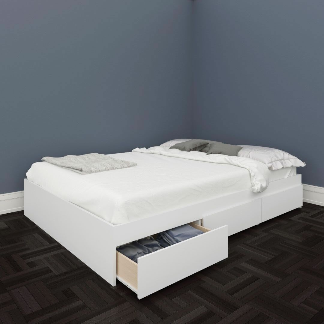 Nexera Blvd Blvd Full Size Storage Bed White Nx 225403