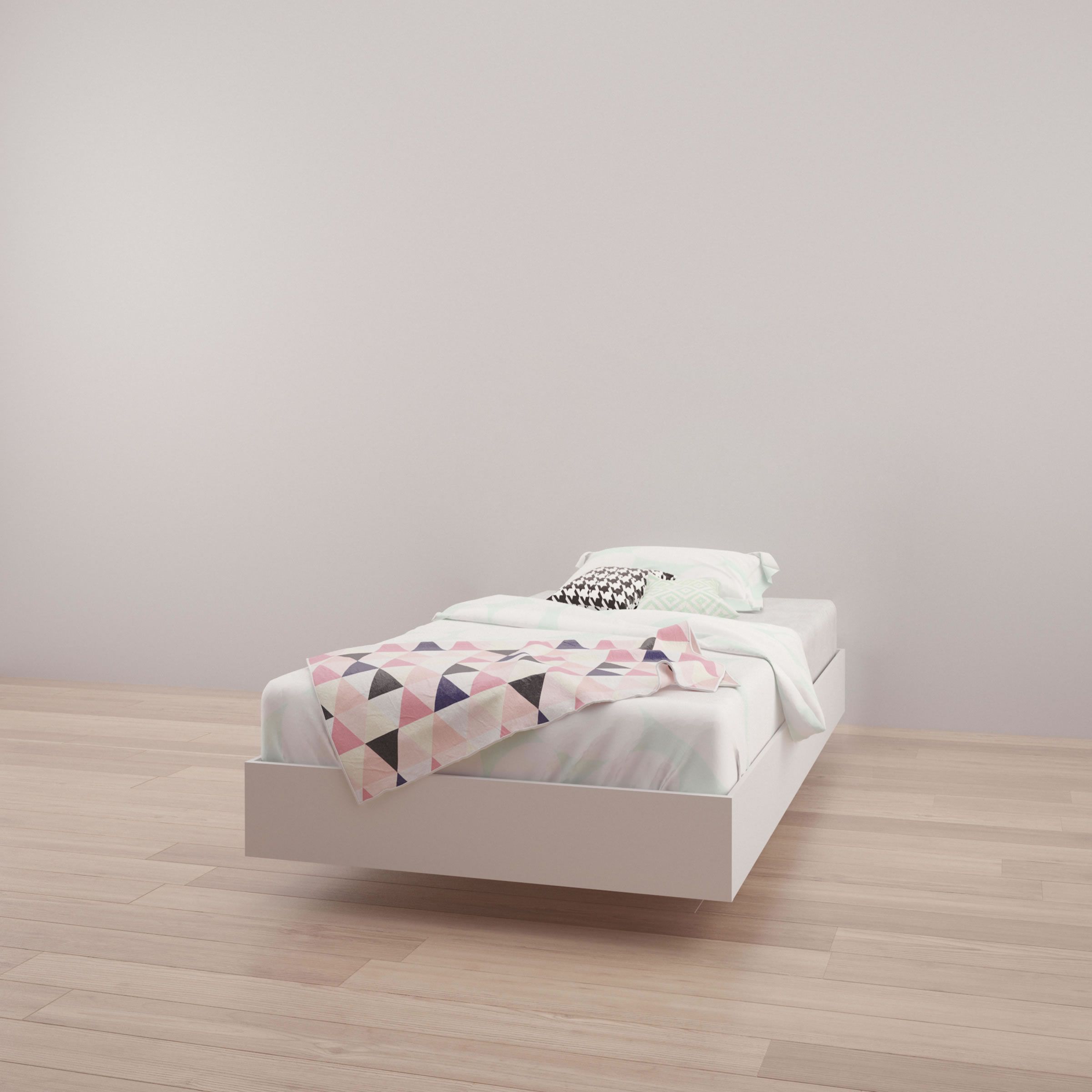 Nexera Nexera Twin Size Platform Bed White Nx 343903 Modern