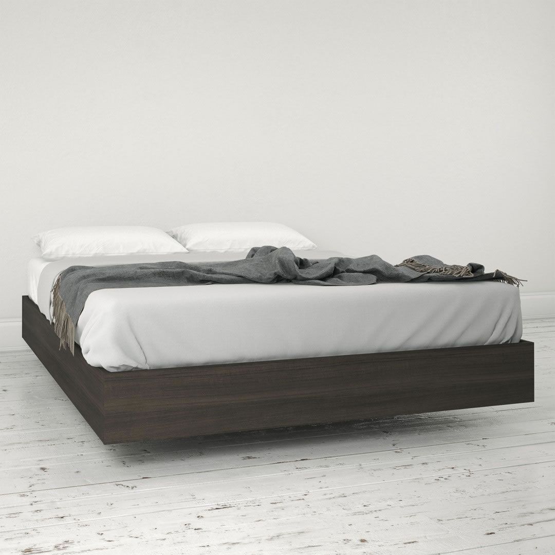 Nexera Nexera Full Size Platform Bed Ebony Nx 345430 Modern