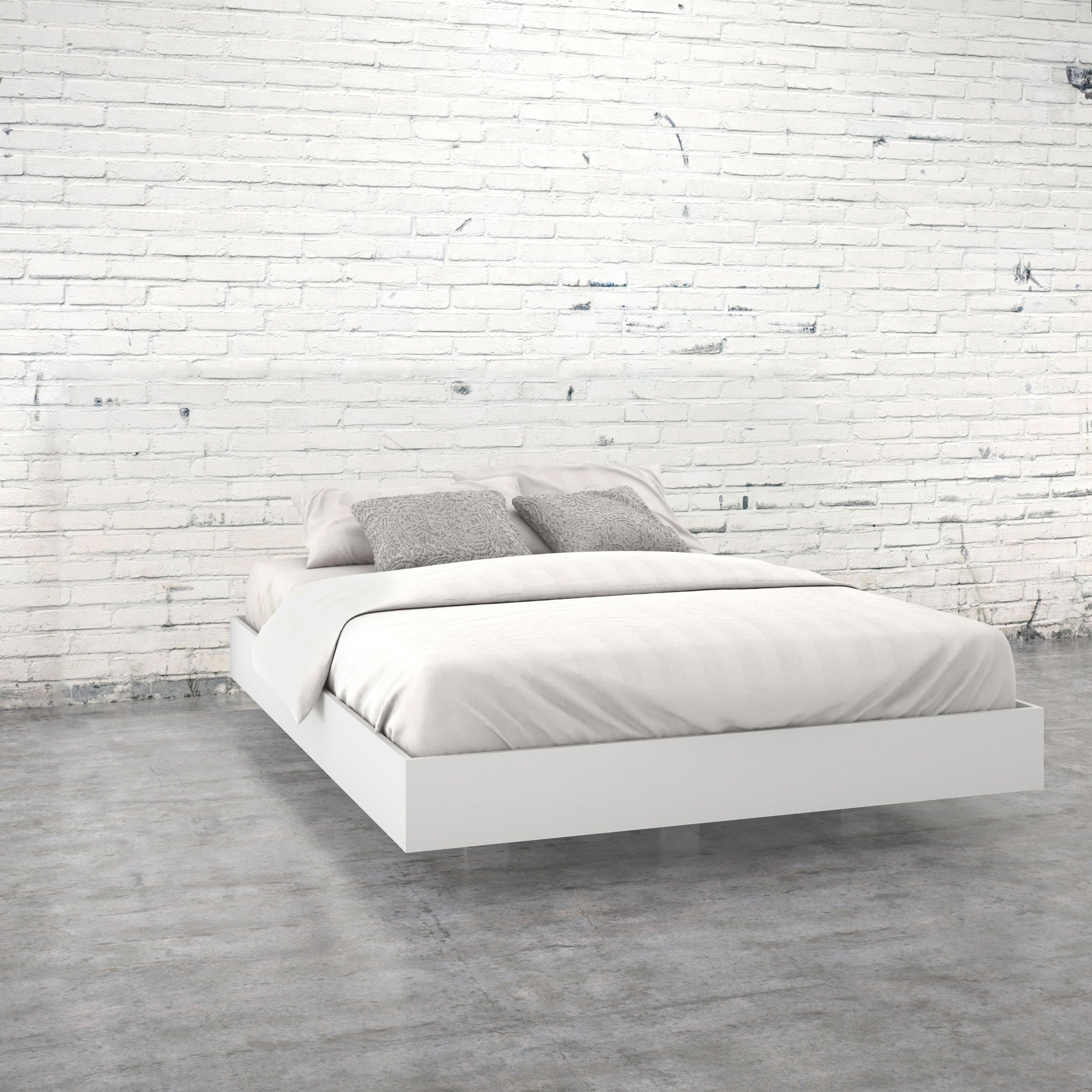 Nexera Nexera Queen Size Platform Bed White Nx 346003 Modern