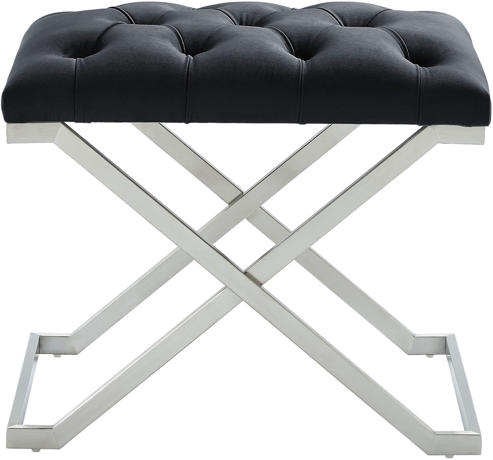 Nspire Aldo Single Bench Black Silver 401 103bk Modern