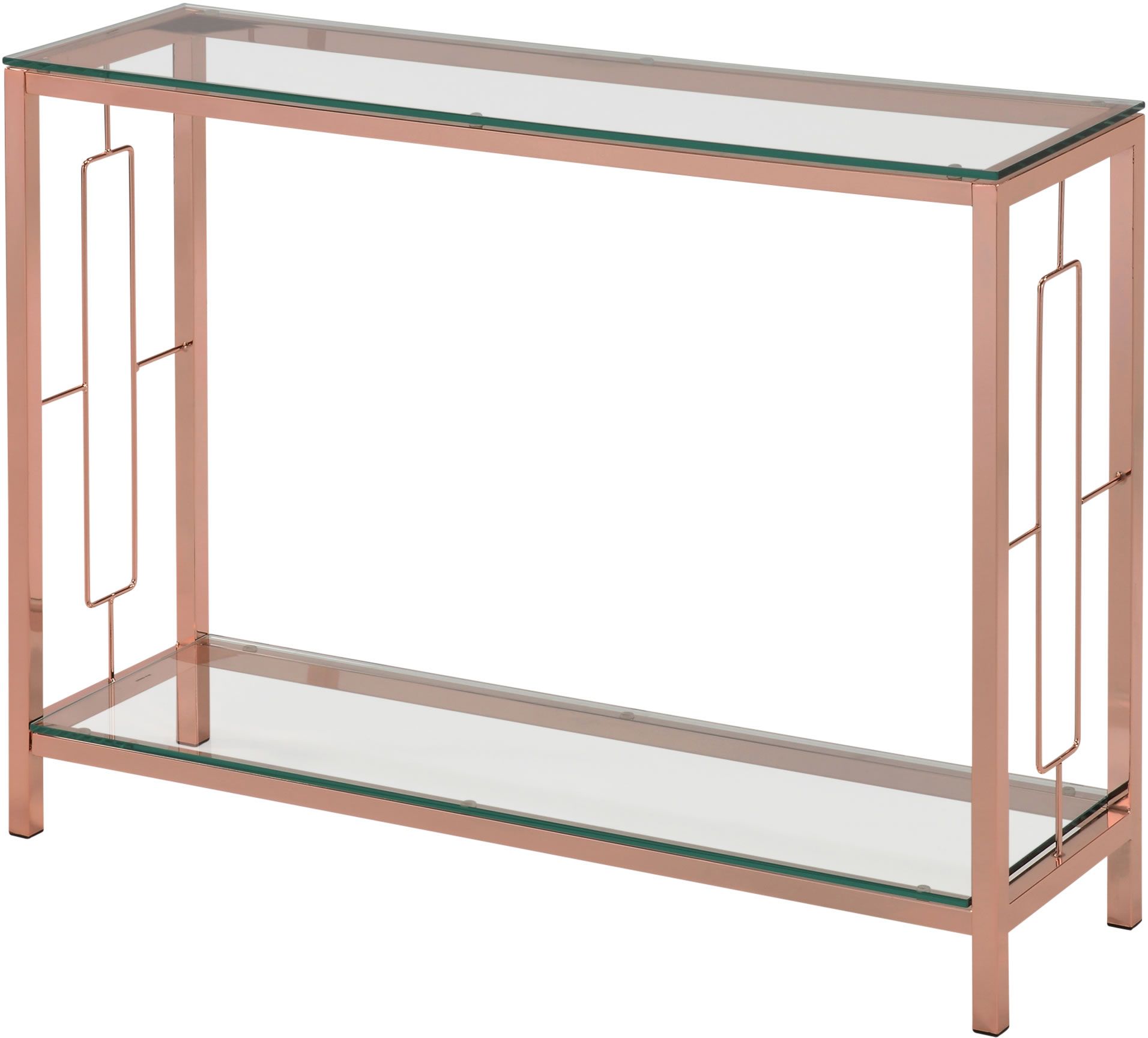 Nspire Athena Console Table Rose Gold 502 747rg Modern Athena Console Table Rose Gold