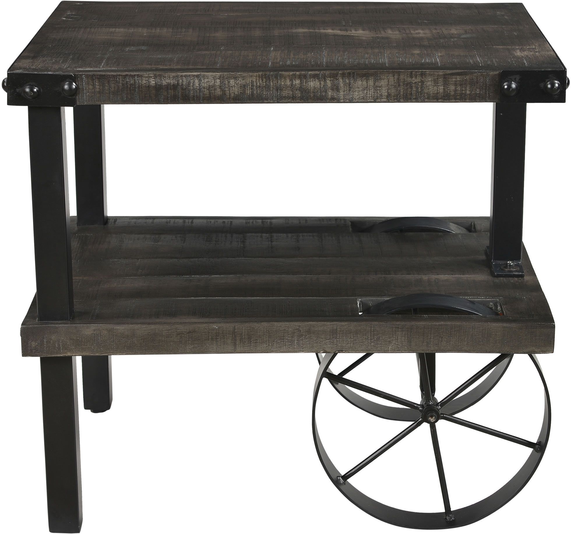 Nspire Zahir Accent Table Distressed Grey 501 133gy Modern