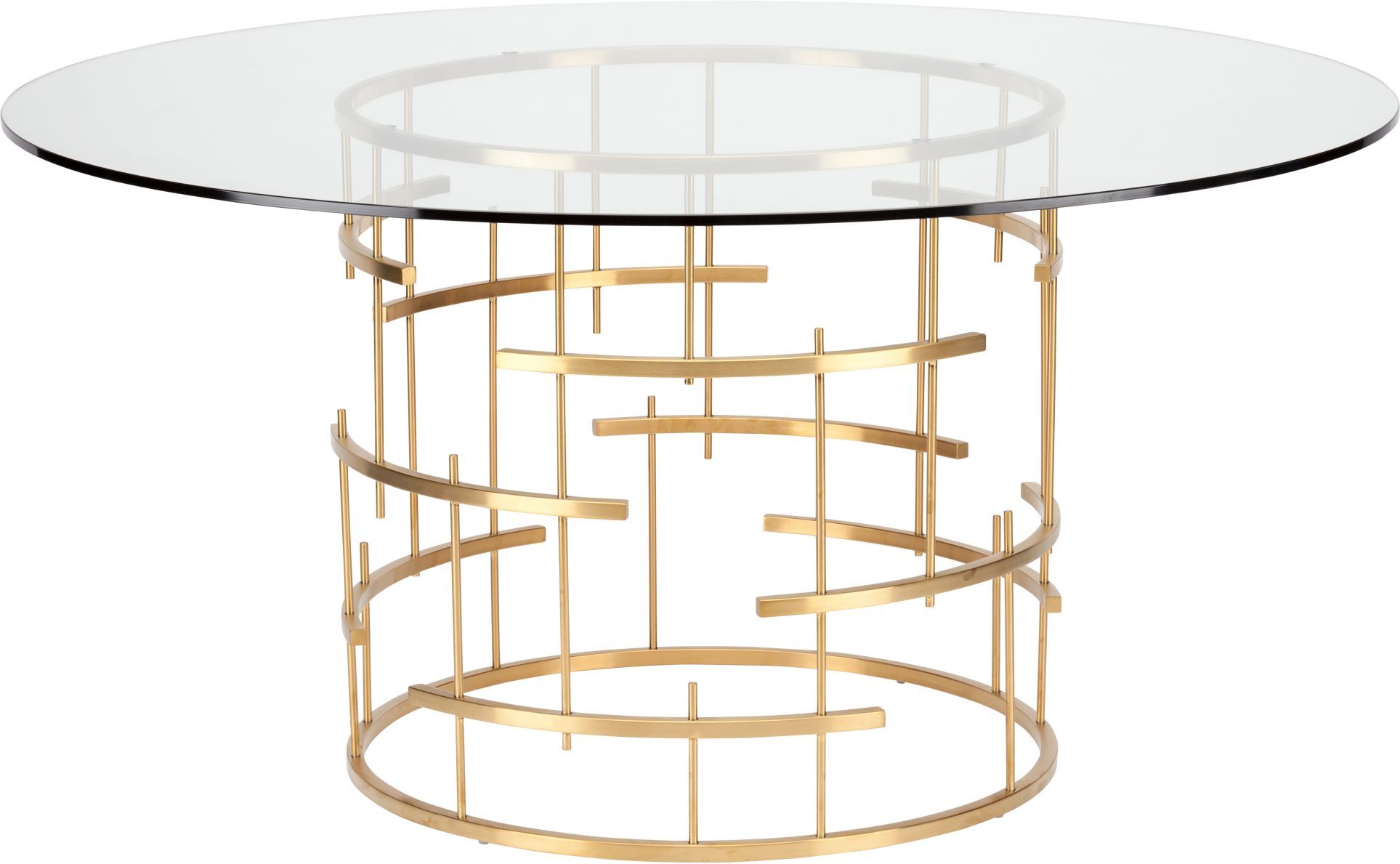 Nuevo Round Dining Table, Round Glass Dining Table Canada