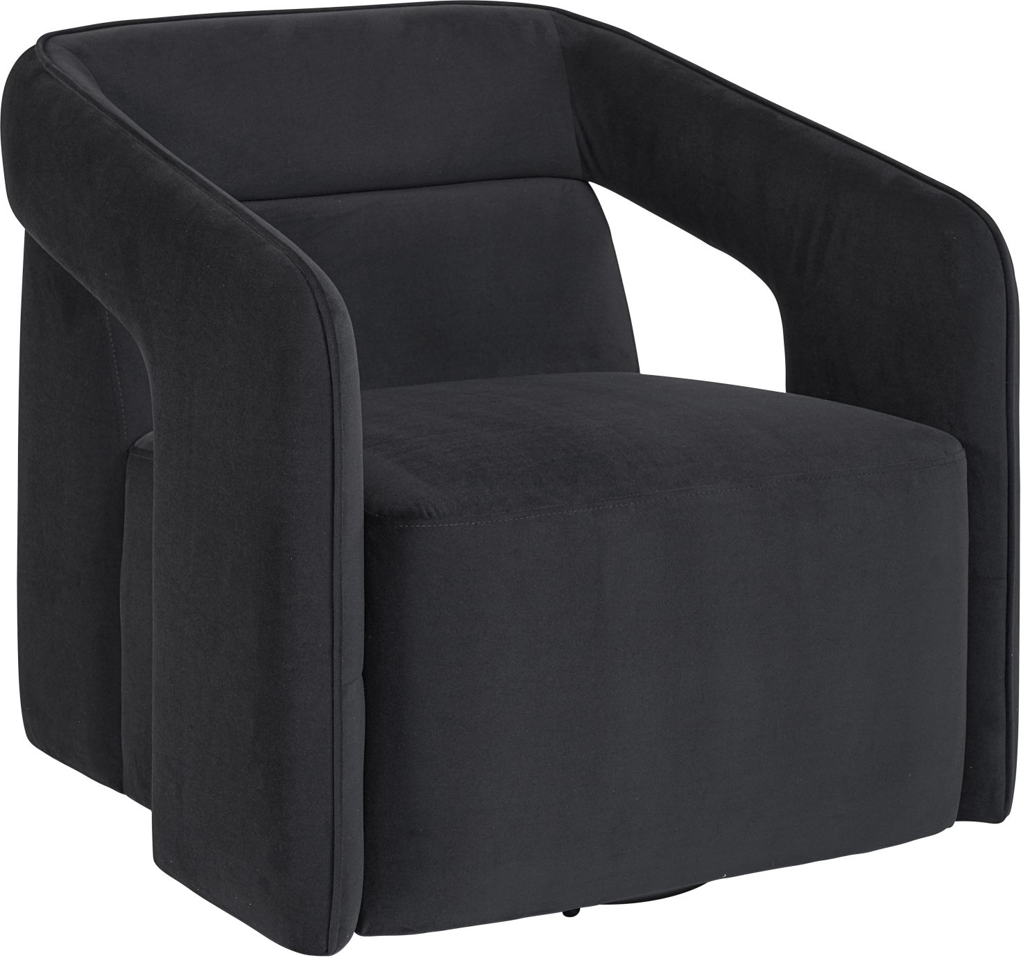 Kendrick Swivel Lounge Chair (Abbington Black) Kendrick Swivel Lounge Chair (Abbington Black)