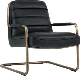 Lincoln Lounge Chair (Vintage Black) 