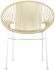 Concha Chair (Ivory Weave on White Frame)