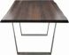 Versailles Dining Table (Medium - Seared Oak with Silver Legs)