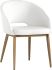 Thatcher Dining Armchair (Champagne Gold & Snow)