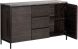 Stamos Sideboard (Grey Marble & Wood with Black Base)
