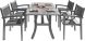 Laurentian 5 Piece Dining Set (Stacking Chair & Curved Leg Table)
