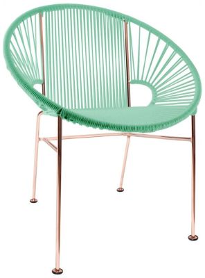 Concha Chair (Mint weave on Copper Frame)